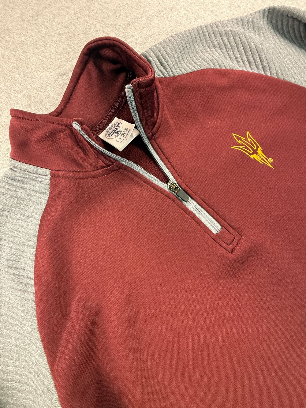 Rivalry Threads Arizona State Univ. Sun Devils Quarter Zip Pullover - Size S